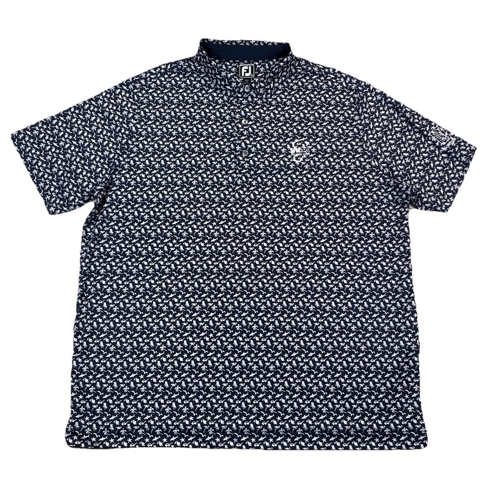 Footjoy Golf Polo Shirt Waste Management Phoenix‎ Open Navy Blue Men's 2XL